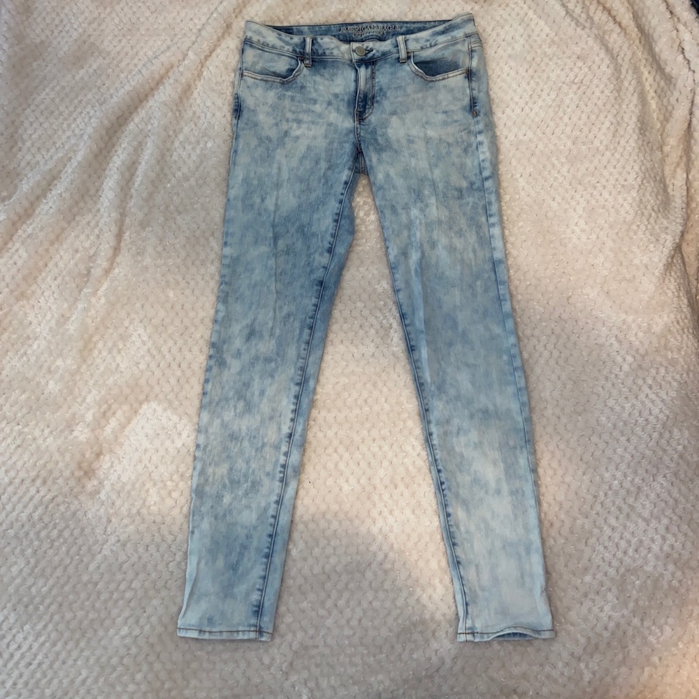 American Eagle Acid Wash Jeggings